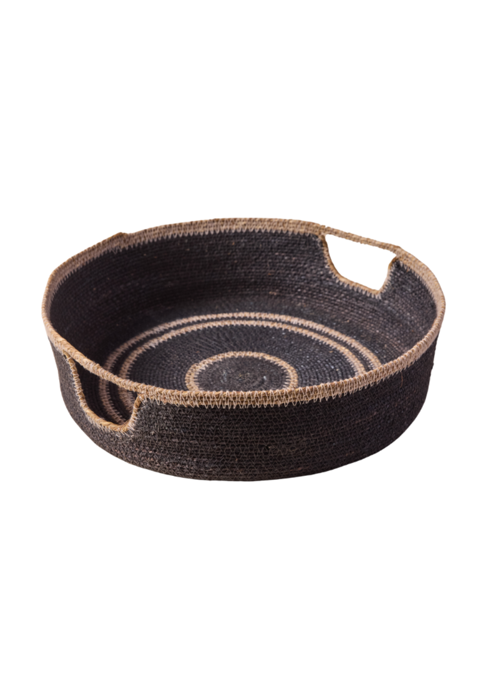 Be Home Be Home Hydra Woven Seagrass Tray l Navy