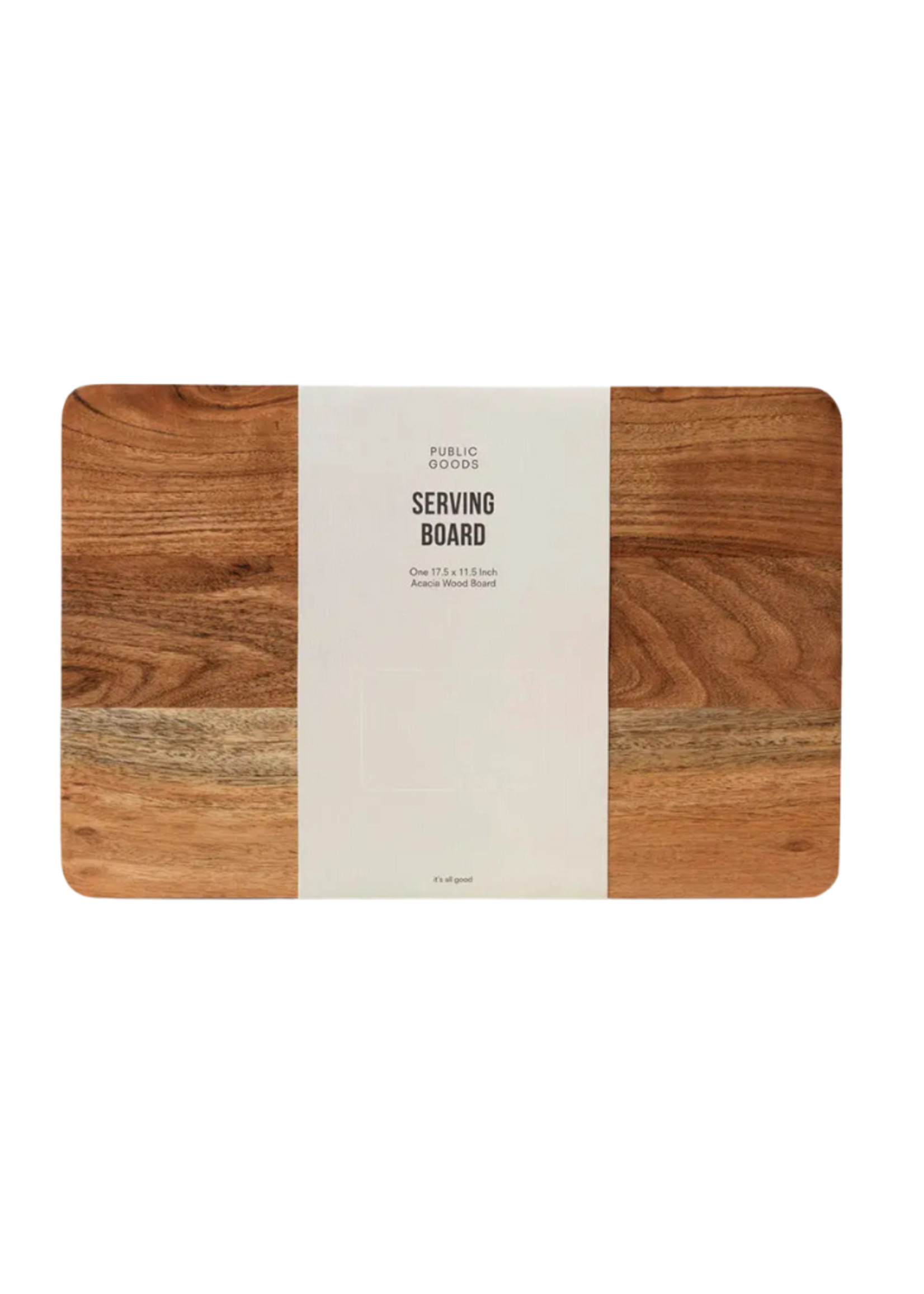 Public Goods -  Large Wood Serving Board 17.5in x 11.5in