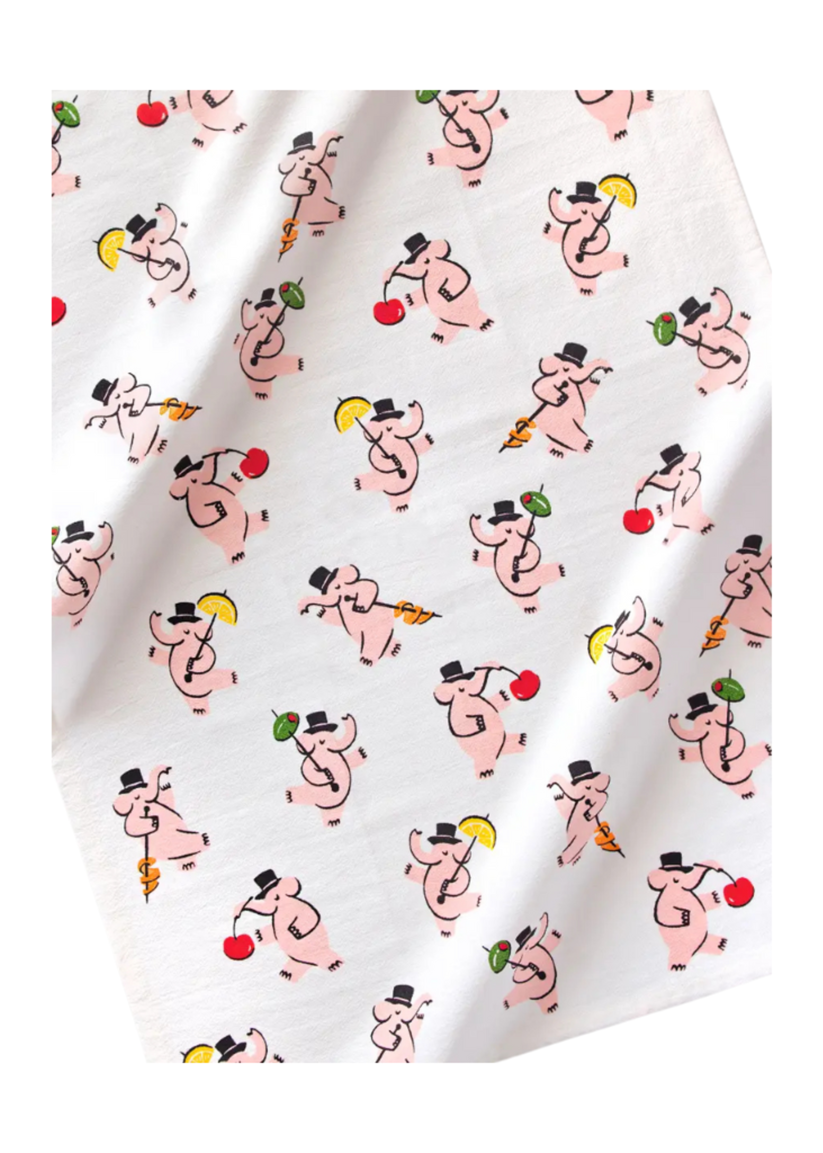 Seltzer Goods Seltzer Goods -  Pink Elephants Tea Towel