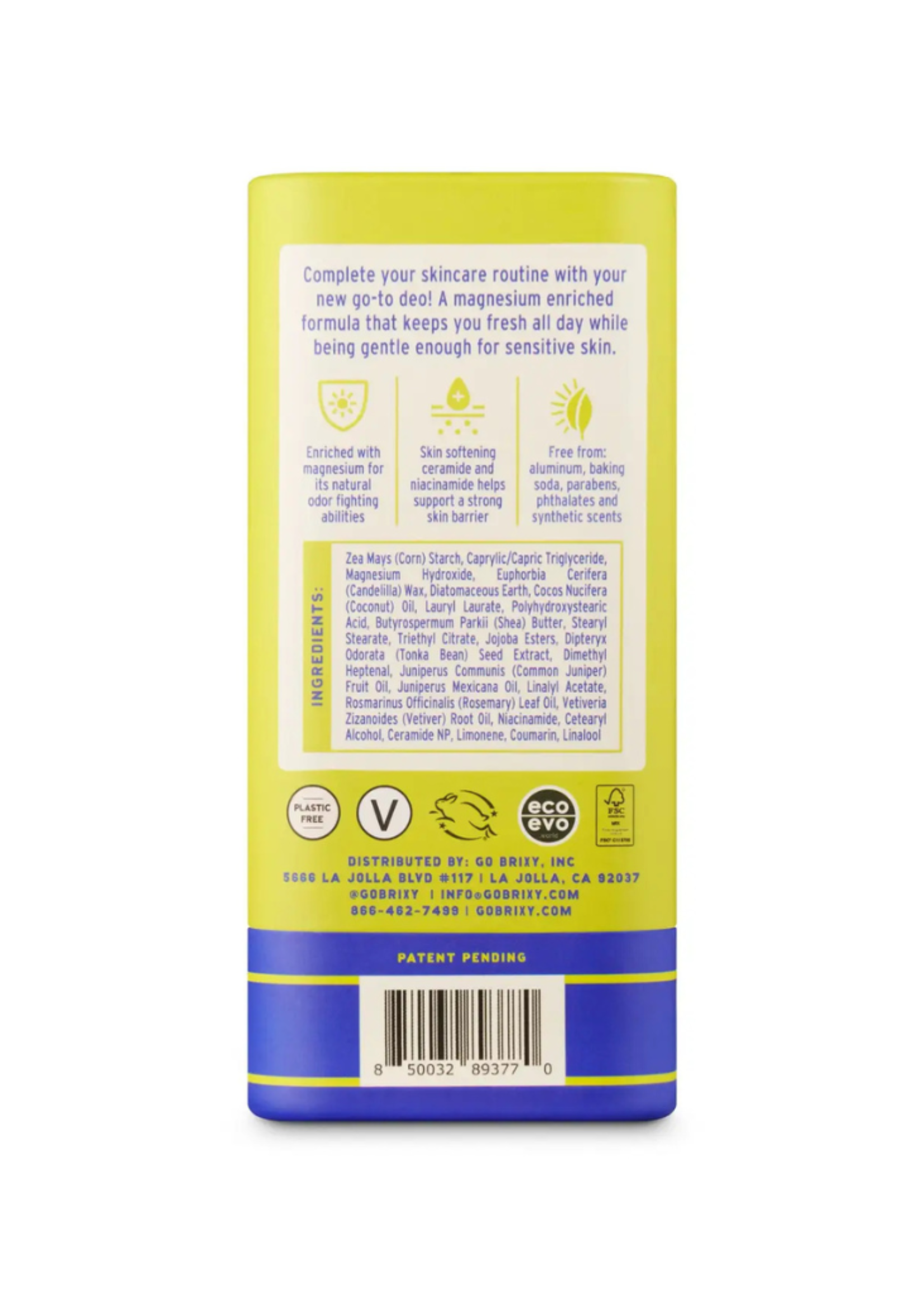 BRIXY BRIXY - Juniper Journey Magnesium Enriched Deorderant