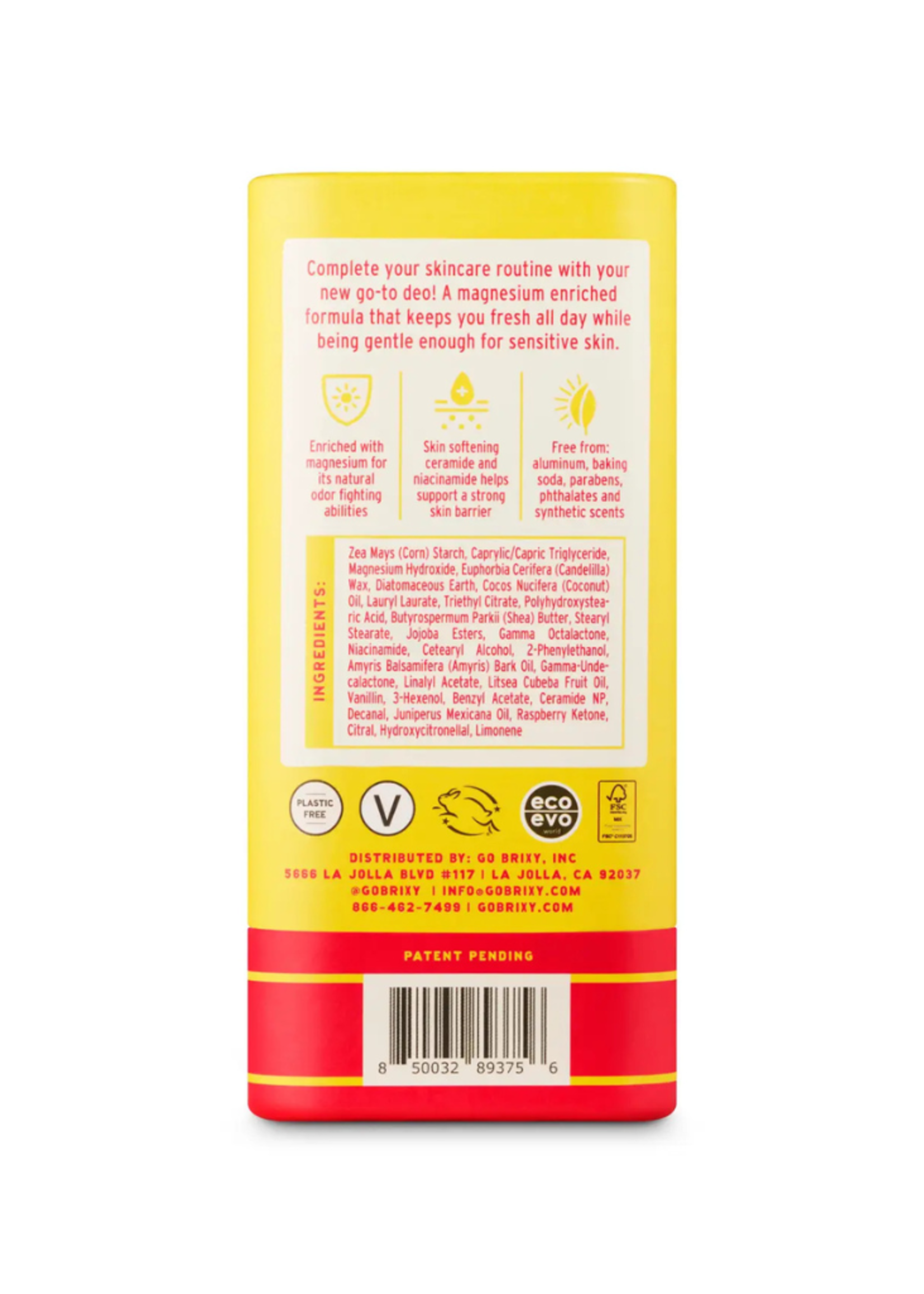 BRIXY BRIXY - Plumeria Crush Magnesium Enriched Deorderant