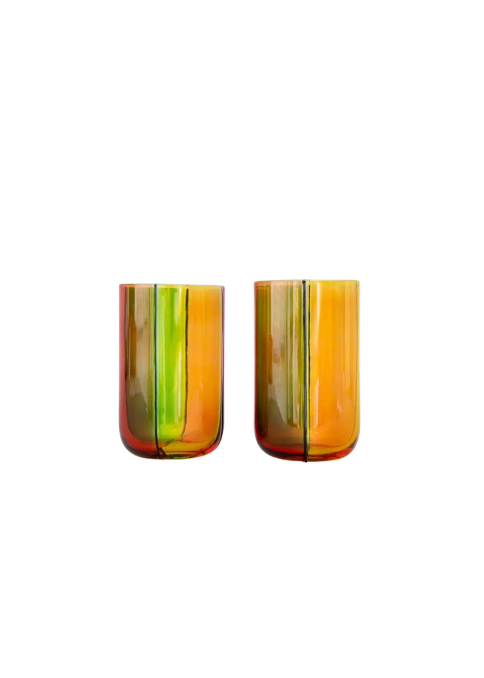 Ban.do Ban.do - High Ball Glasses, Colorblock