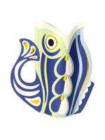 54 Celsius Octaevo Paper Vase Fish, Flower Vase & Card Set 11.5" x 11.5" l Cool