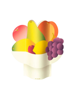 54 Celsius Octaevo Paper Vase Fruit Bowl, Flower Vase from Waterproof Paper 11.5" x 11.5"