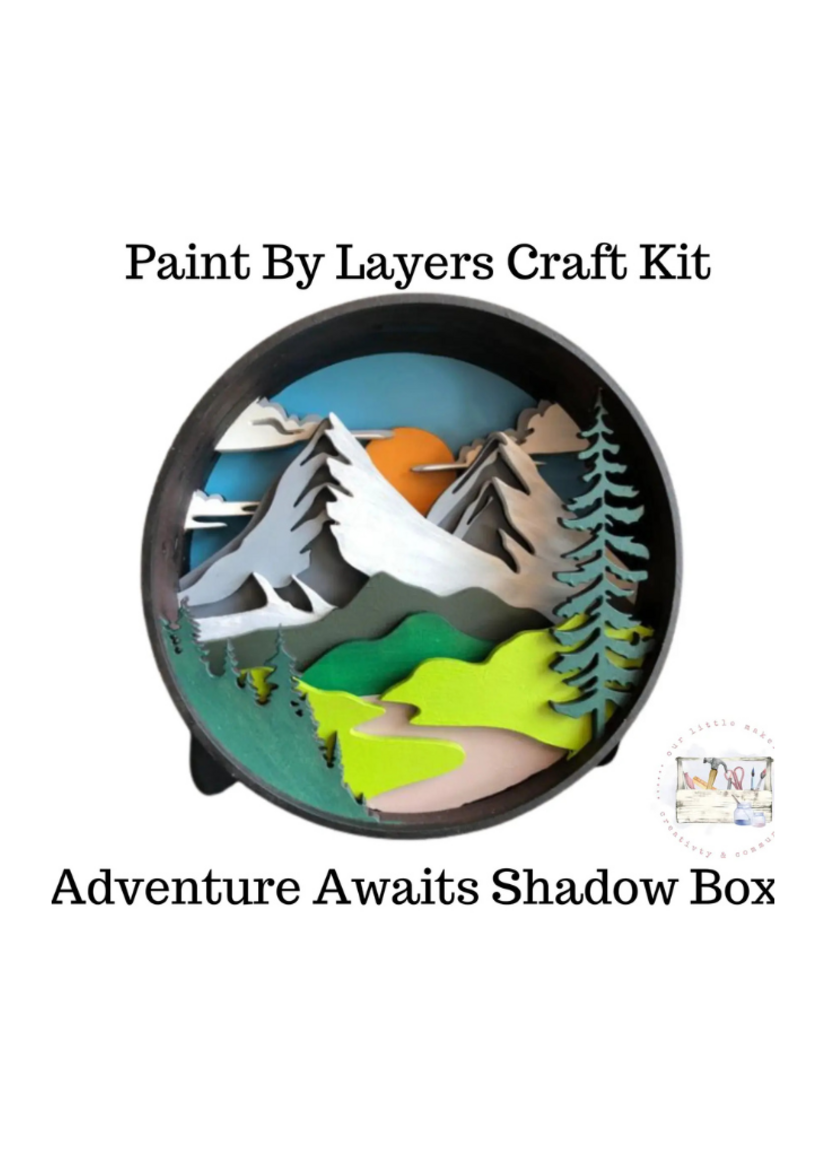 Our Little Makery Our Little Makery -  Adventure Awaits Shadow Box Kit