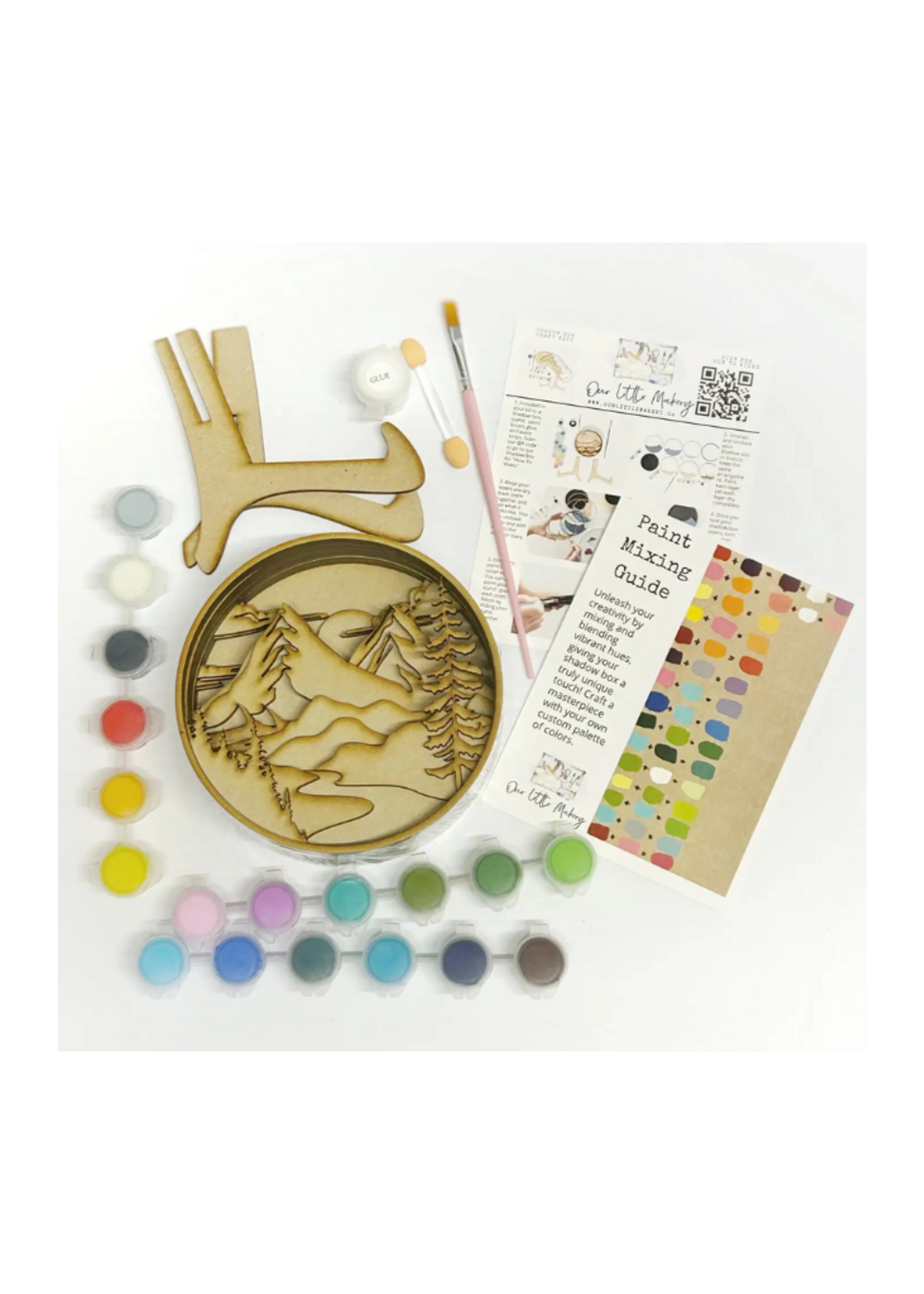 Our Little Makery Our Little Makery -  Adventure Awaits Shadow Box Kit