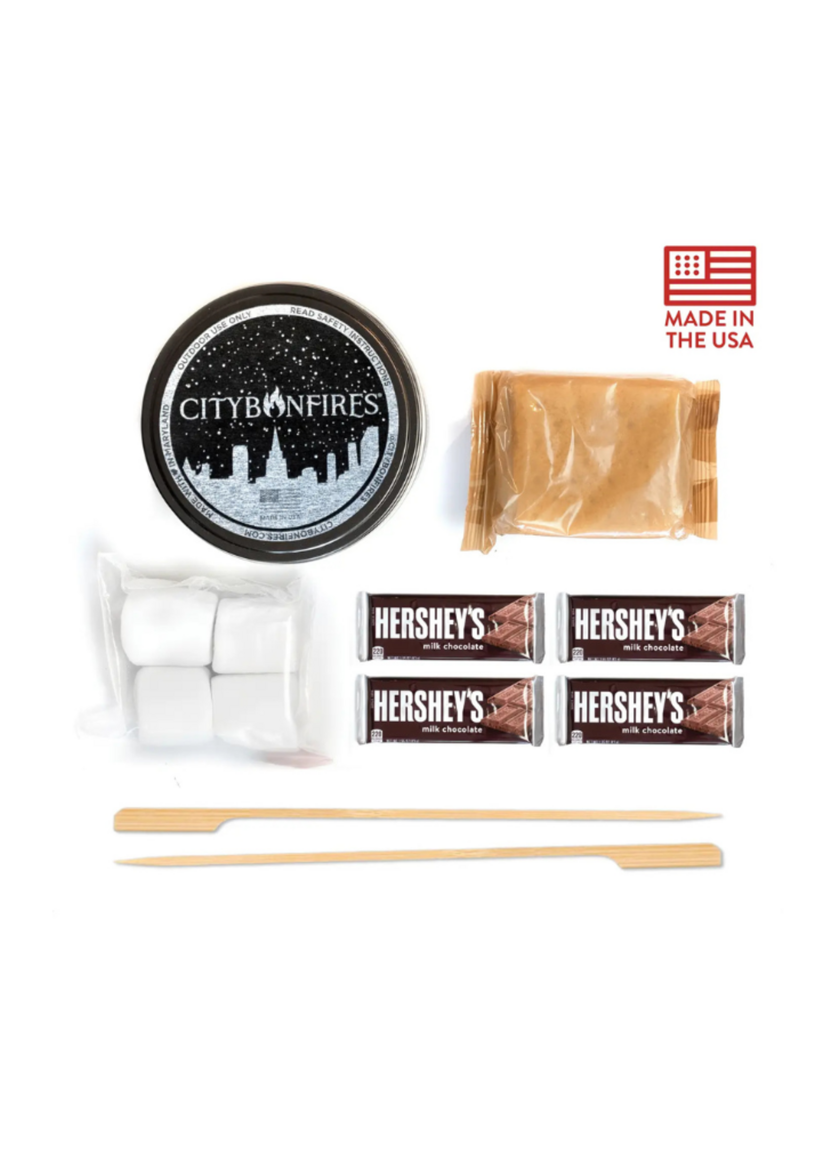 City Bonfires City Bonfires - S'mores Night Pack w/Fire Pit