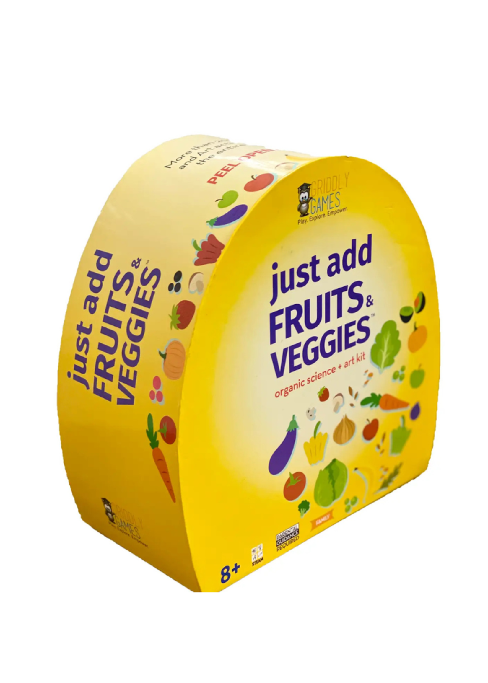 Griddly Kids, Inc. Griddly Kids, Inc. - Just Add Fruits and Veggies Science & Art Kit