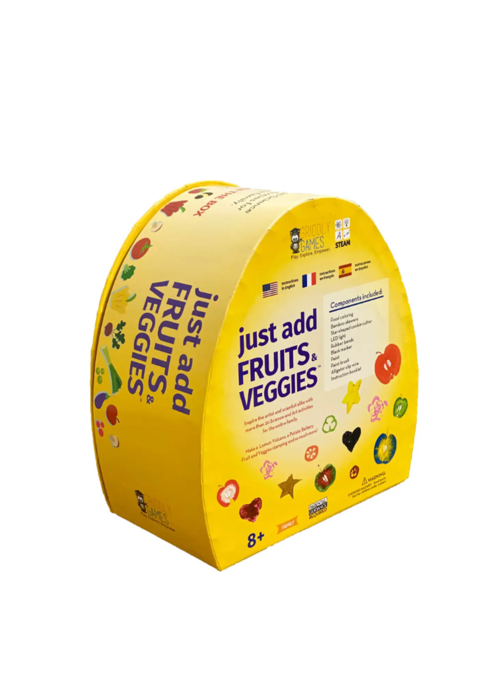 Griddly Kids, Inc. Griddly Kids, Inc. - Just Add Fruits and Veggies Science & Art Kit