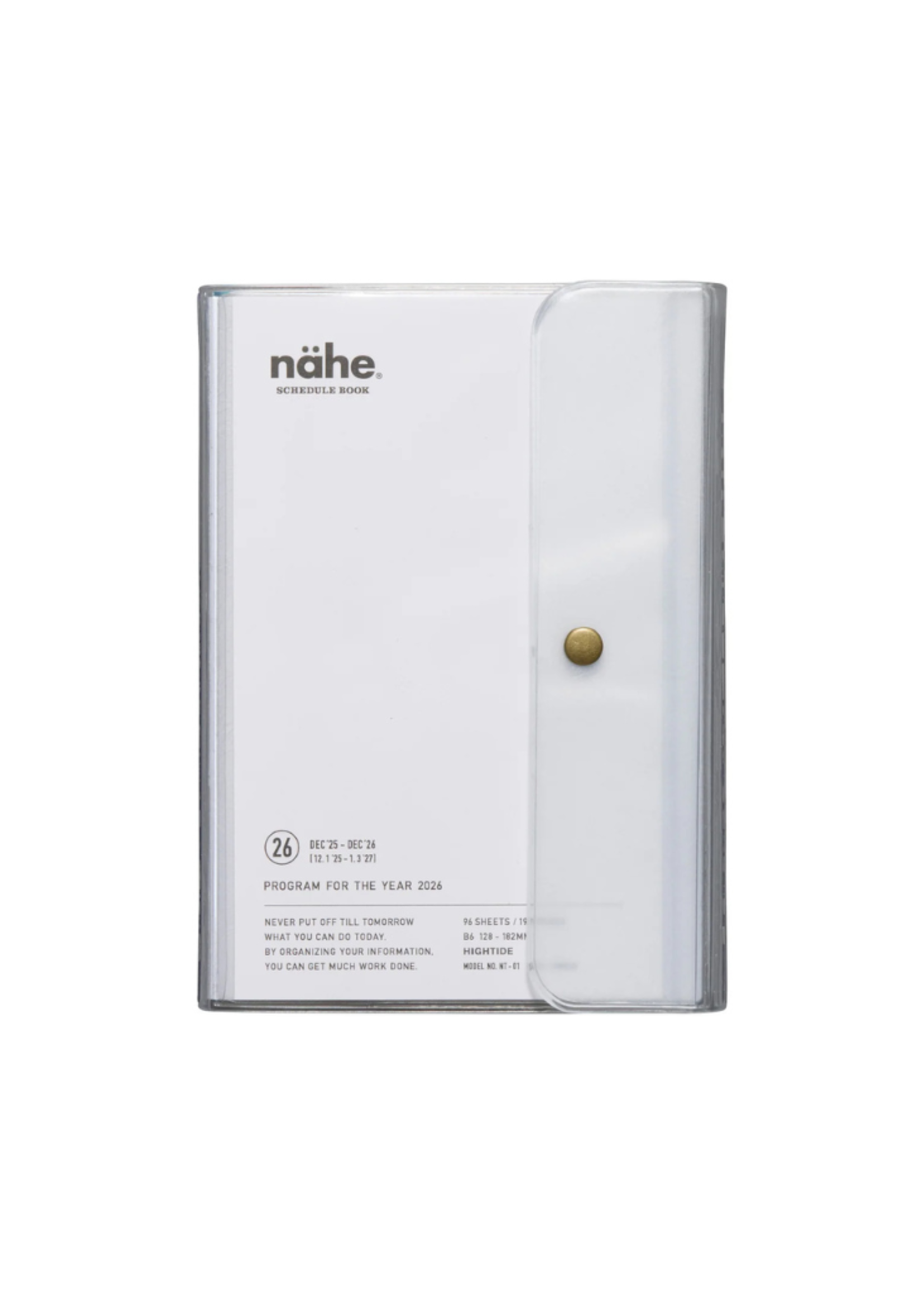 Hightide USA Hightide USA 2026 Weekly Planner l Nahe B6 Free l Clear