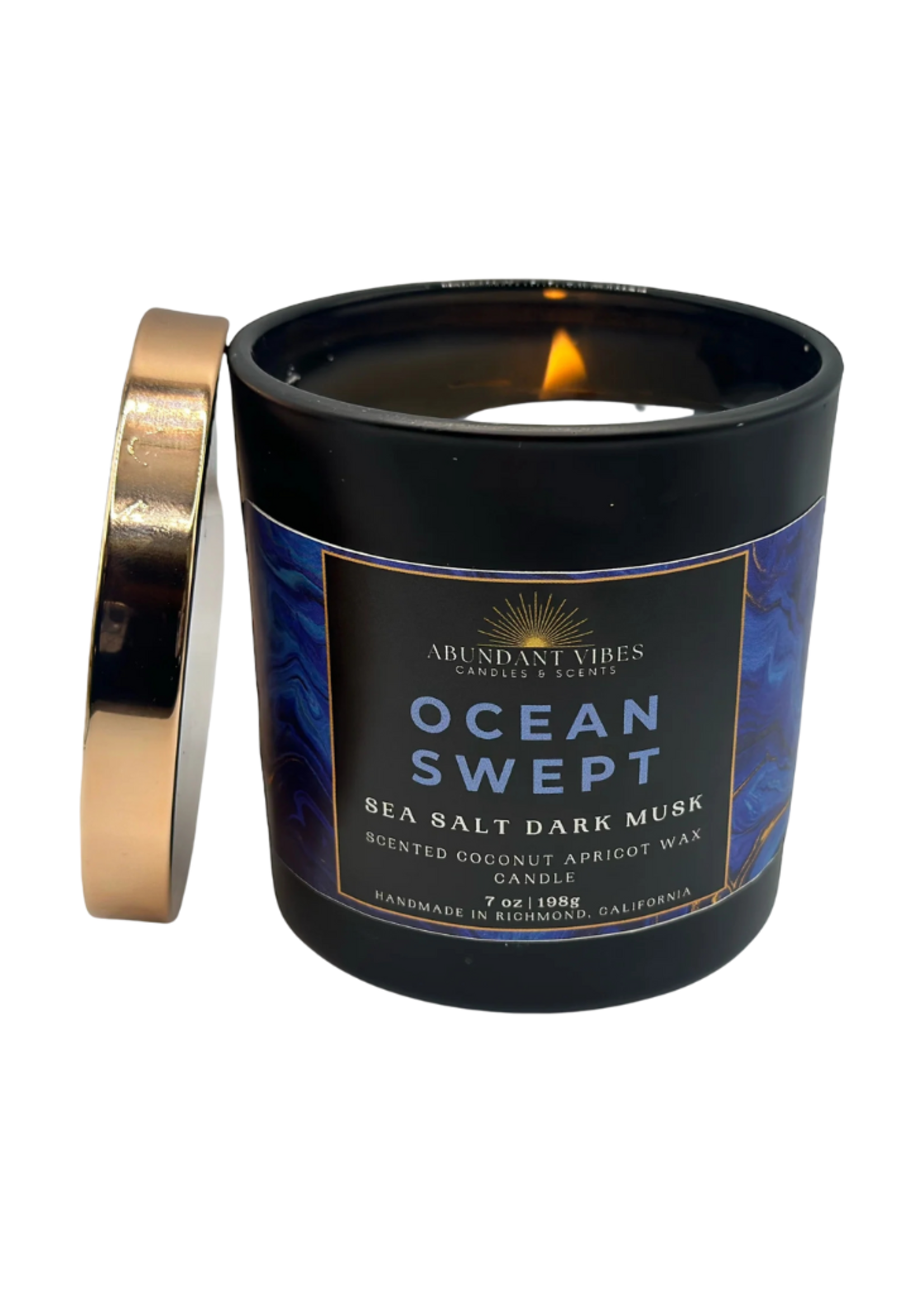 Adundant Vibes Abundant Vibes - Ocean Swept Candle 7oz.