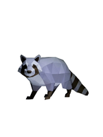 Papercraft World Raccoon 3D Papercraft Origami Model