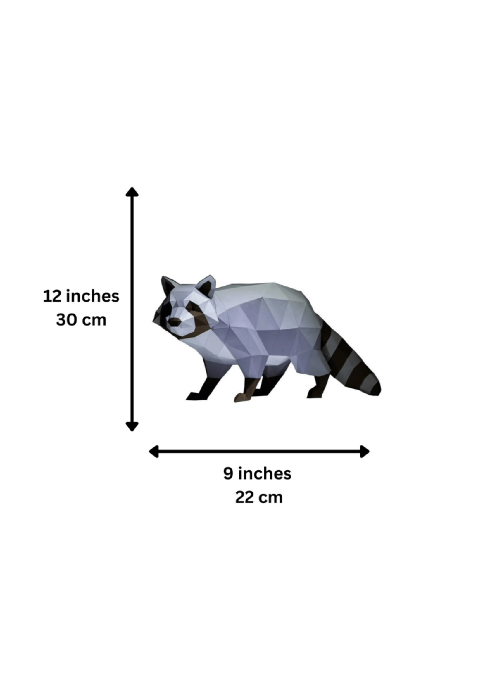 Papercraft World Papercraft World -  Raccoon 3D Papercraft Origami Model