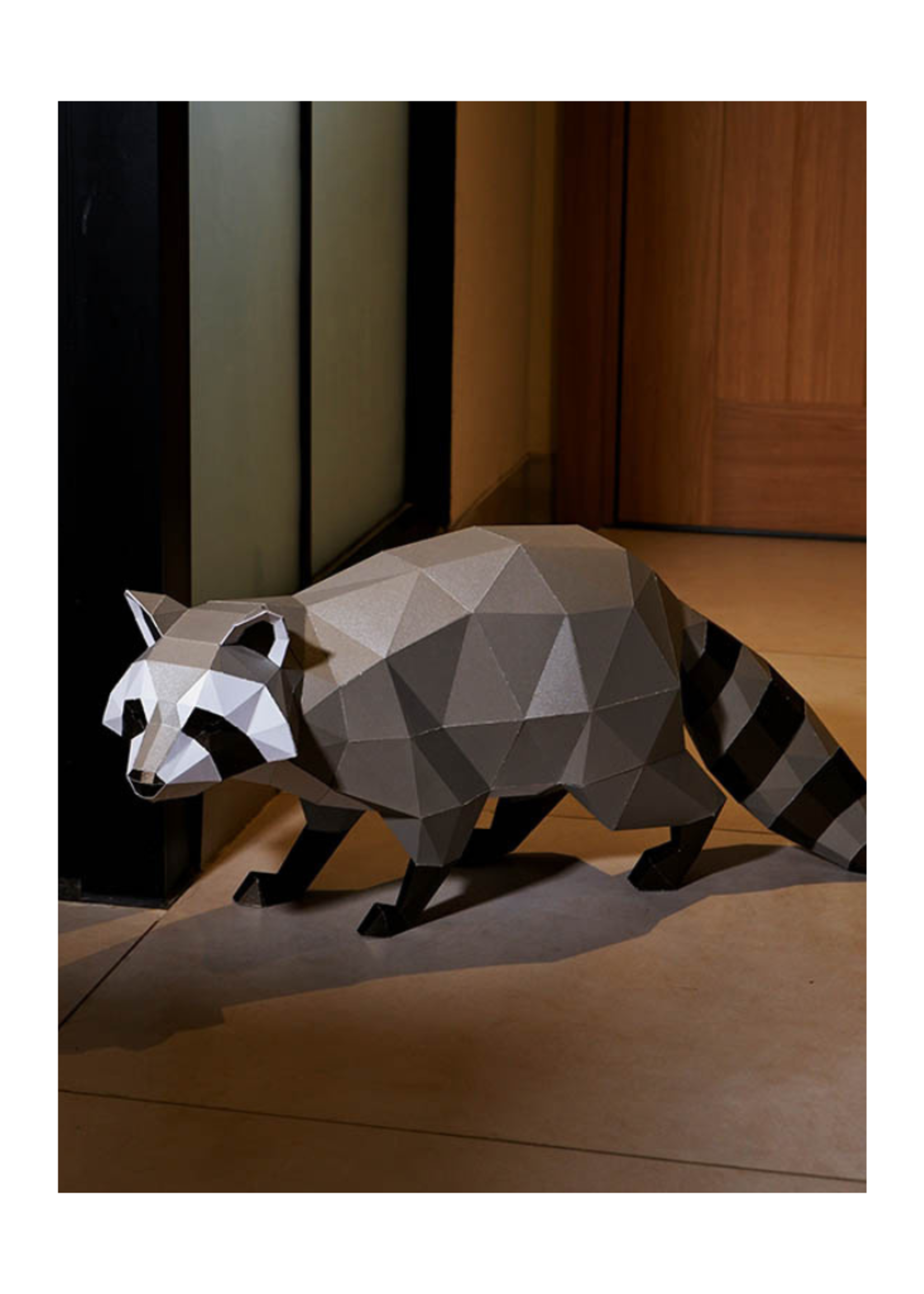 Papercraft World Papercraft World -  Raccoon 3D Papercraft Origami Model