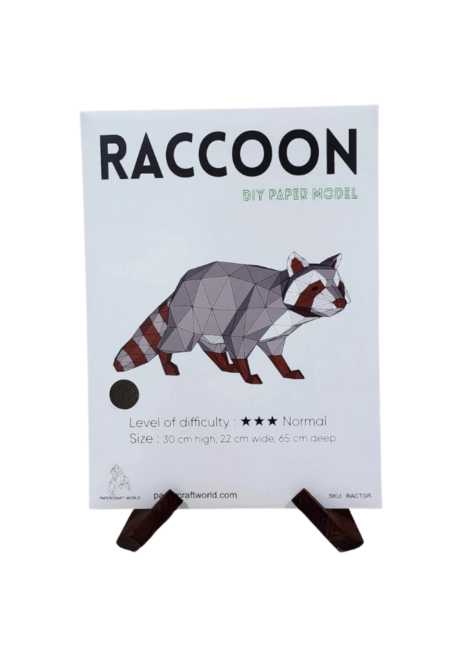 Papercraft World Papercraft World -  Raccoon 3D Papercraft Origami Model