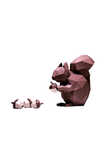 Papercraft World Squirrel 3D Papercraft Origami Model