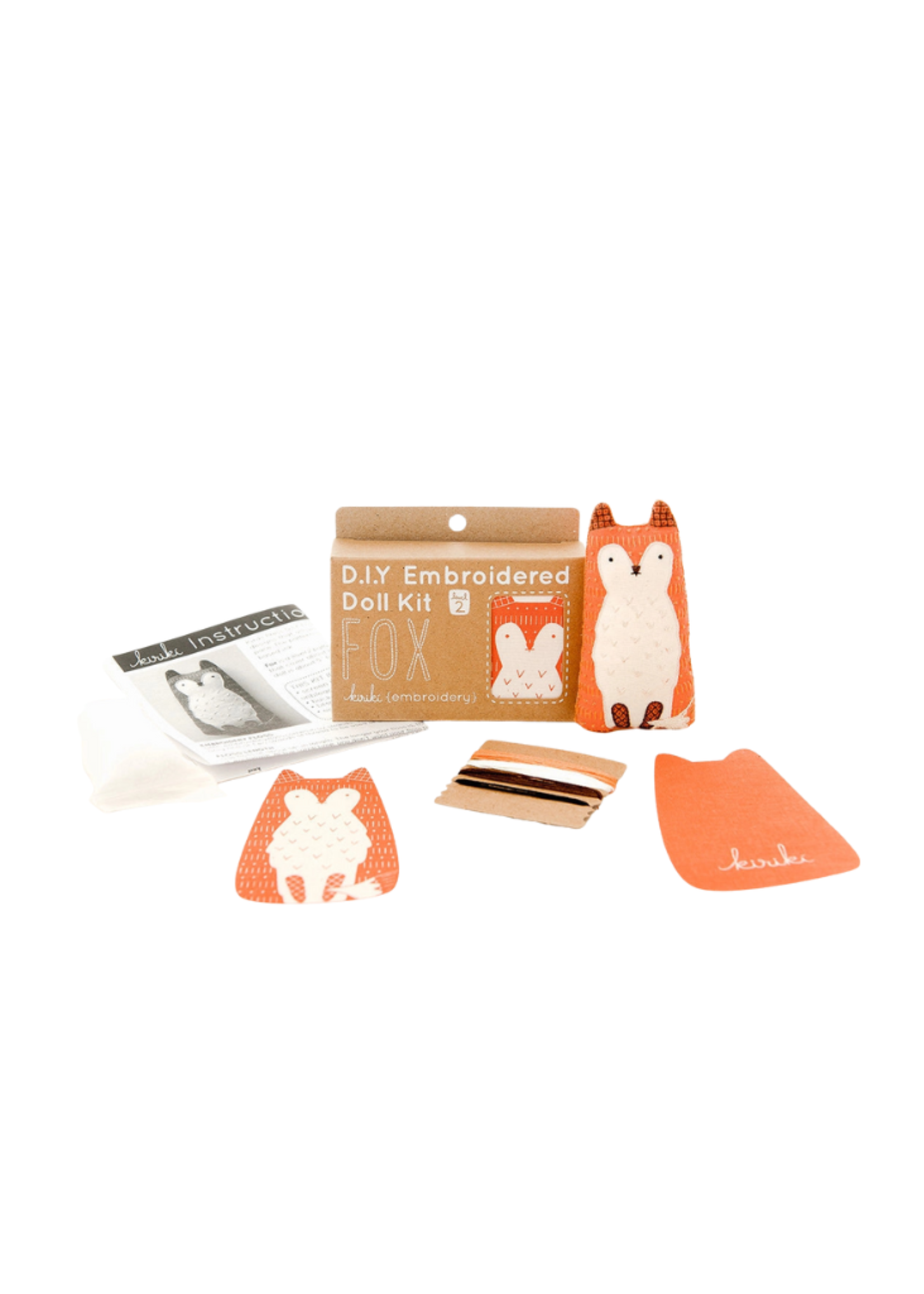 Kiriki Press Kiriki Press - Fox - Embroidery Kit Level 2