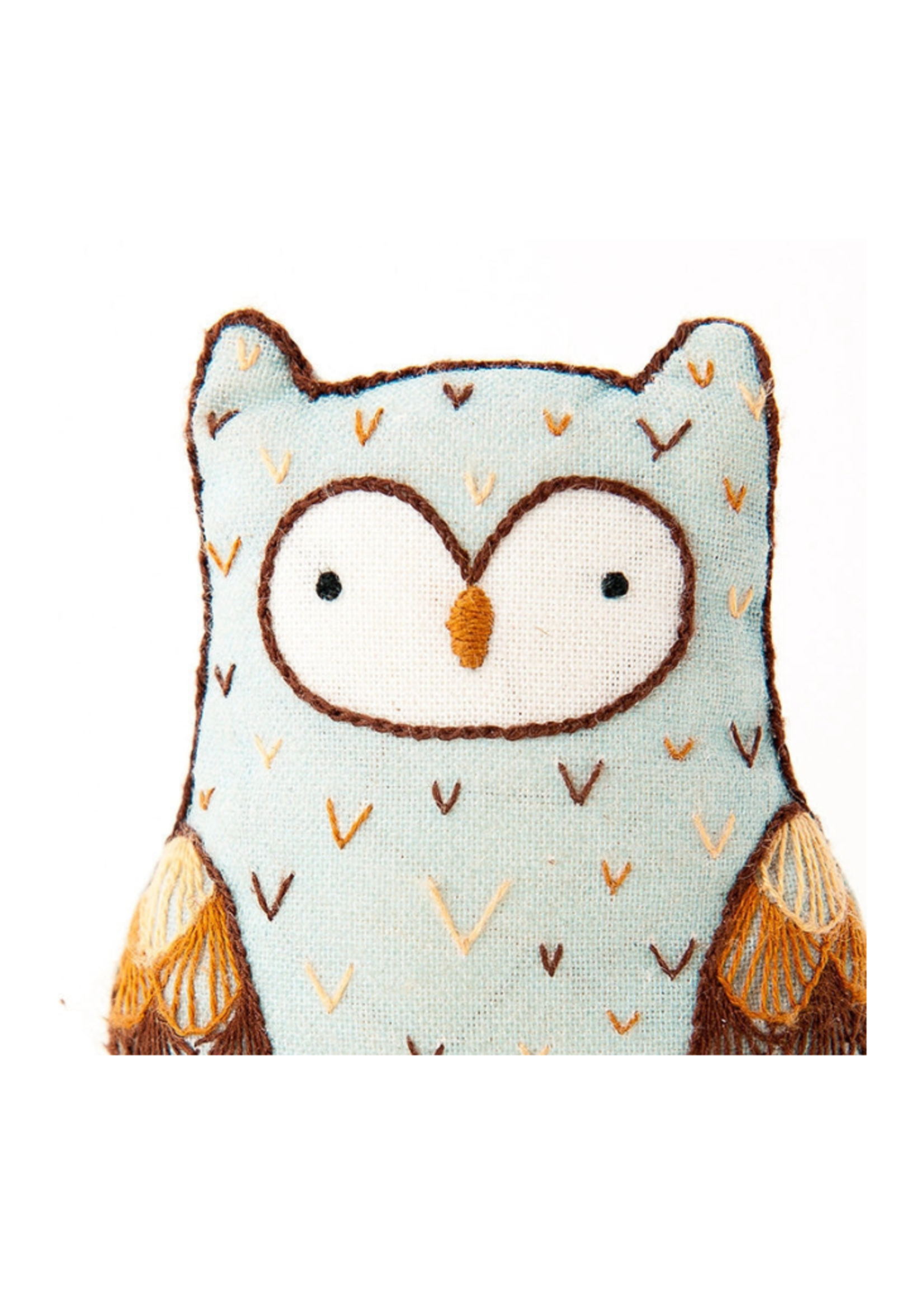 Kiriki Press Kiriki Press - Horned Owl - Embroidery Kit Level 2