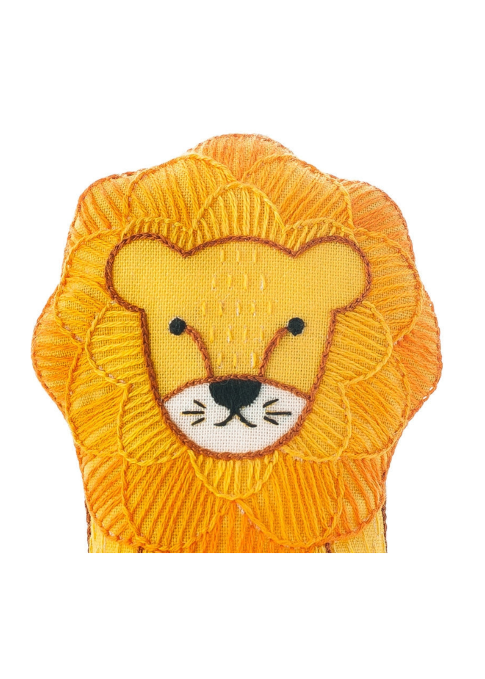 Kiriki Press Kiriki Press - Lion - Embroidery Kit Level 2