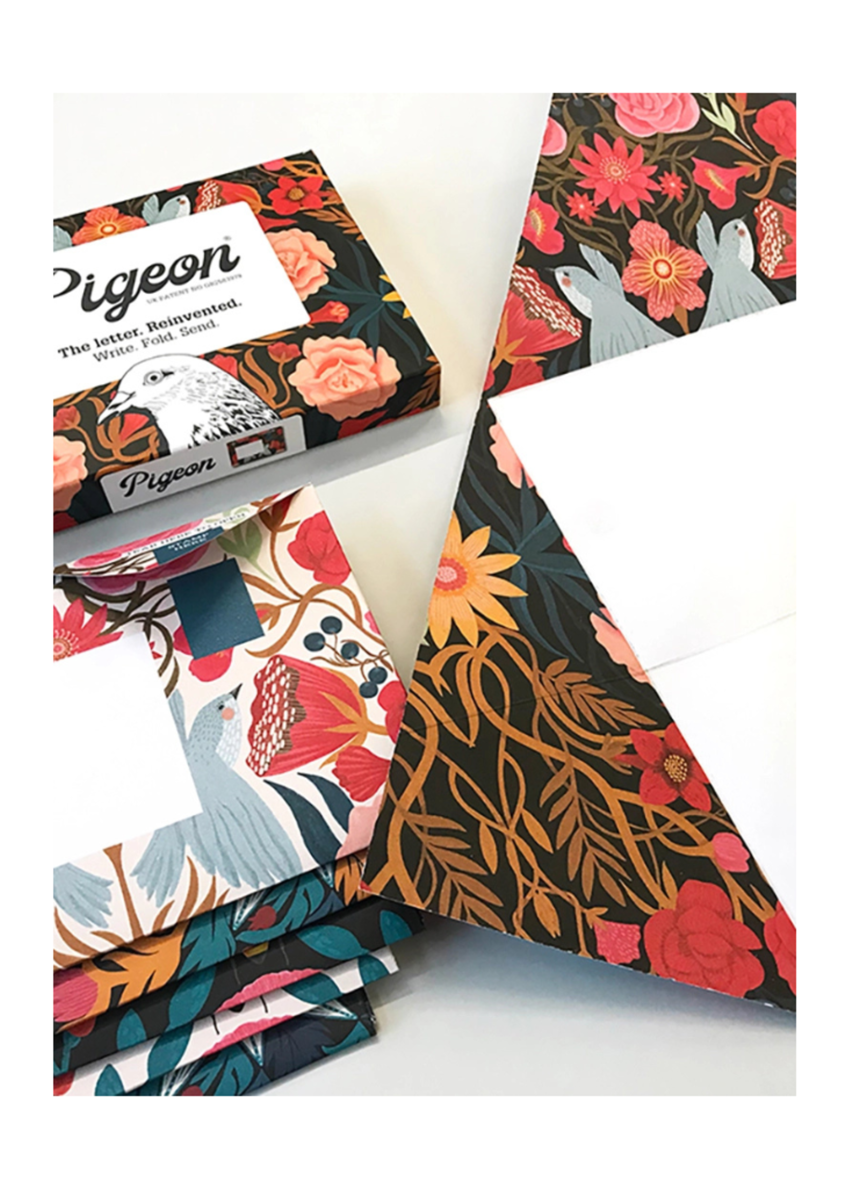 Pigeon Pigeon - Bright & Beautiful Pigeon Letter & Envelope in One