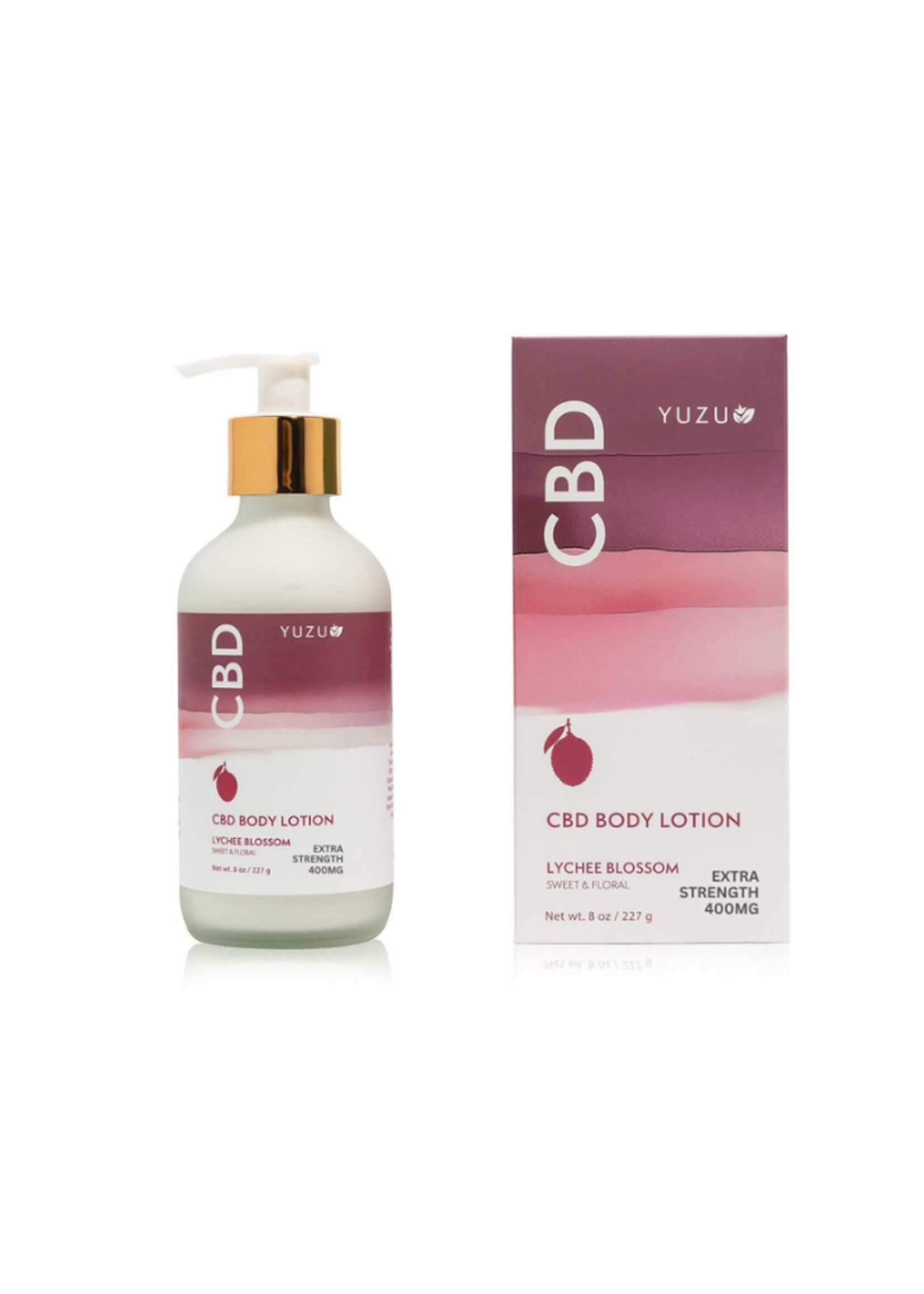 Yuzu Soap Yuzu Soap - CBD Lotion Lychee Blossom 400MG 8oz.