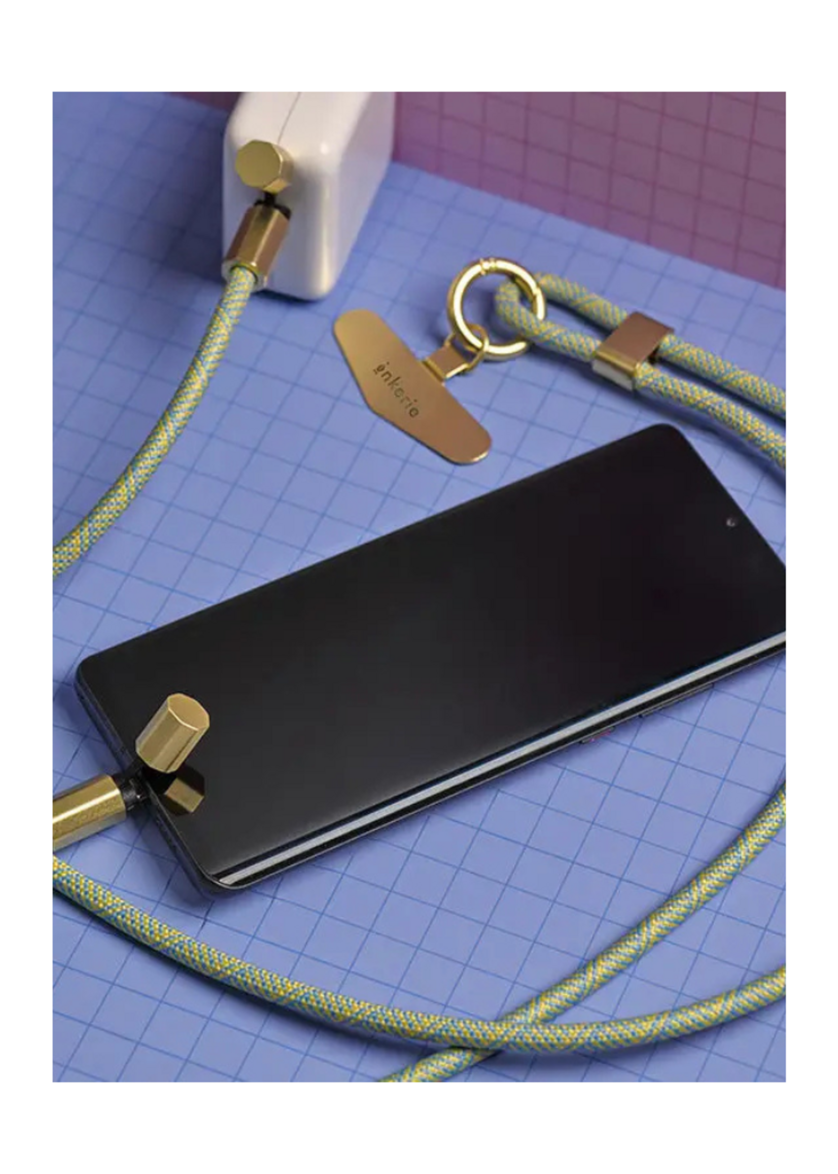 Kikkerland Design Inc. Kikkerland - Charge & Carry Phone Lanyard l Blue