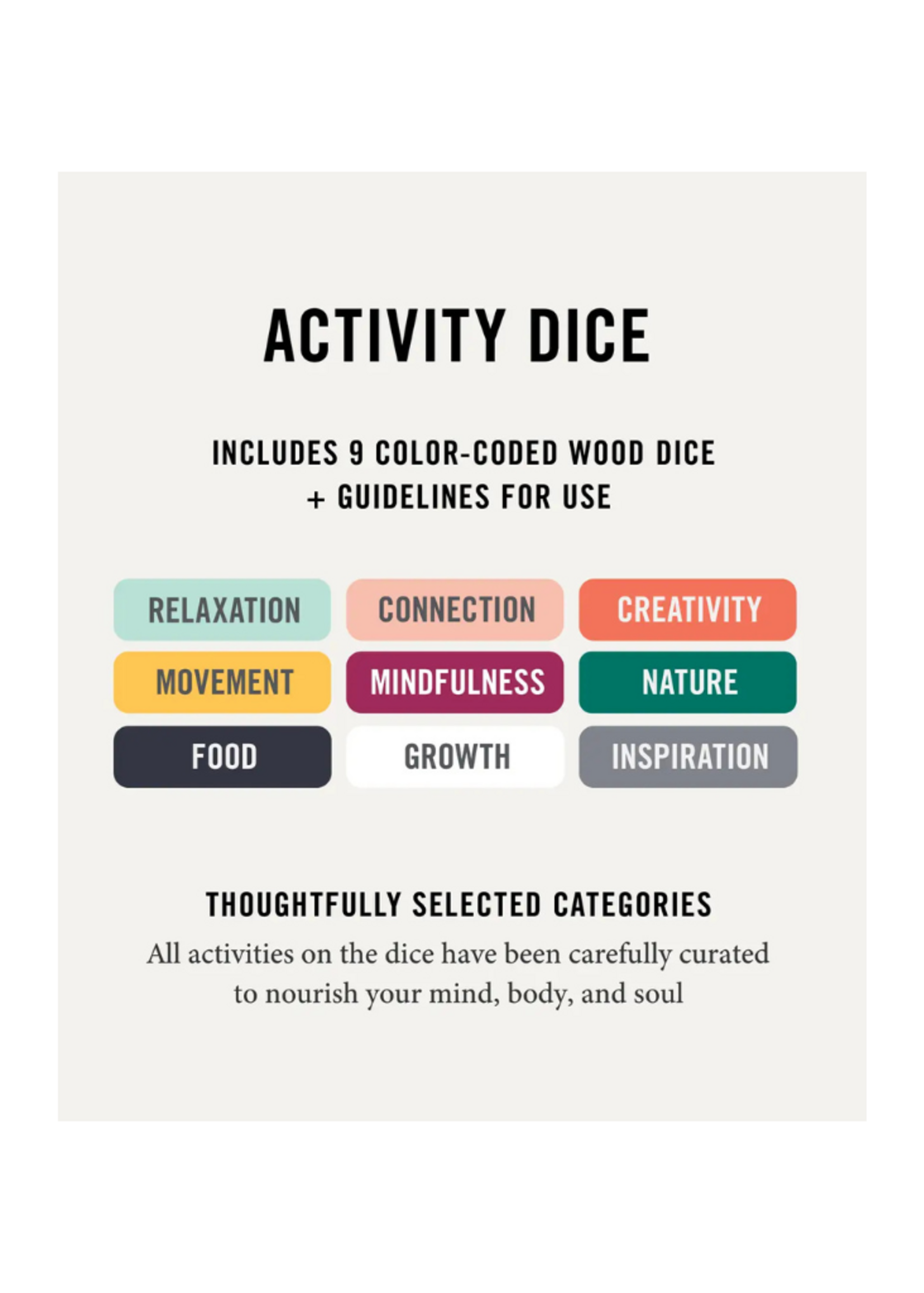Two Tumbleweeds Two Tumbleweeds - Activity Dice - Inspiration For Mood-Boosting Activities