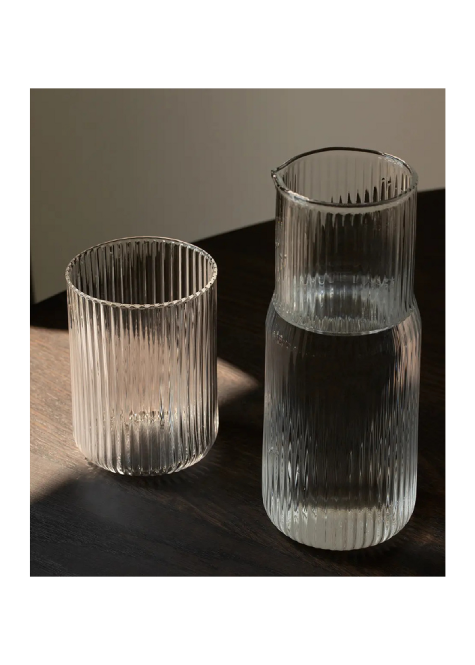 Gry Matter Gry Matter -  Ribbed Carafe l Clear