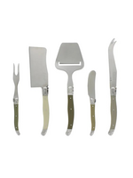 French Home Laguiole 5 Piece Cheese Knife & Slicer Set l Neutral
