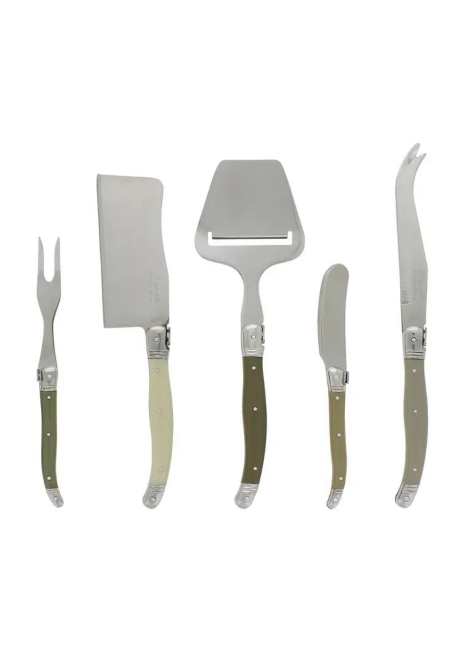 French Home French Home -  Laguiole 5 Piece Cheese Knife & Slicer Set l Neutral
