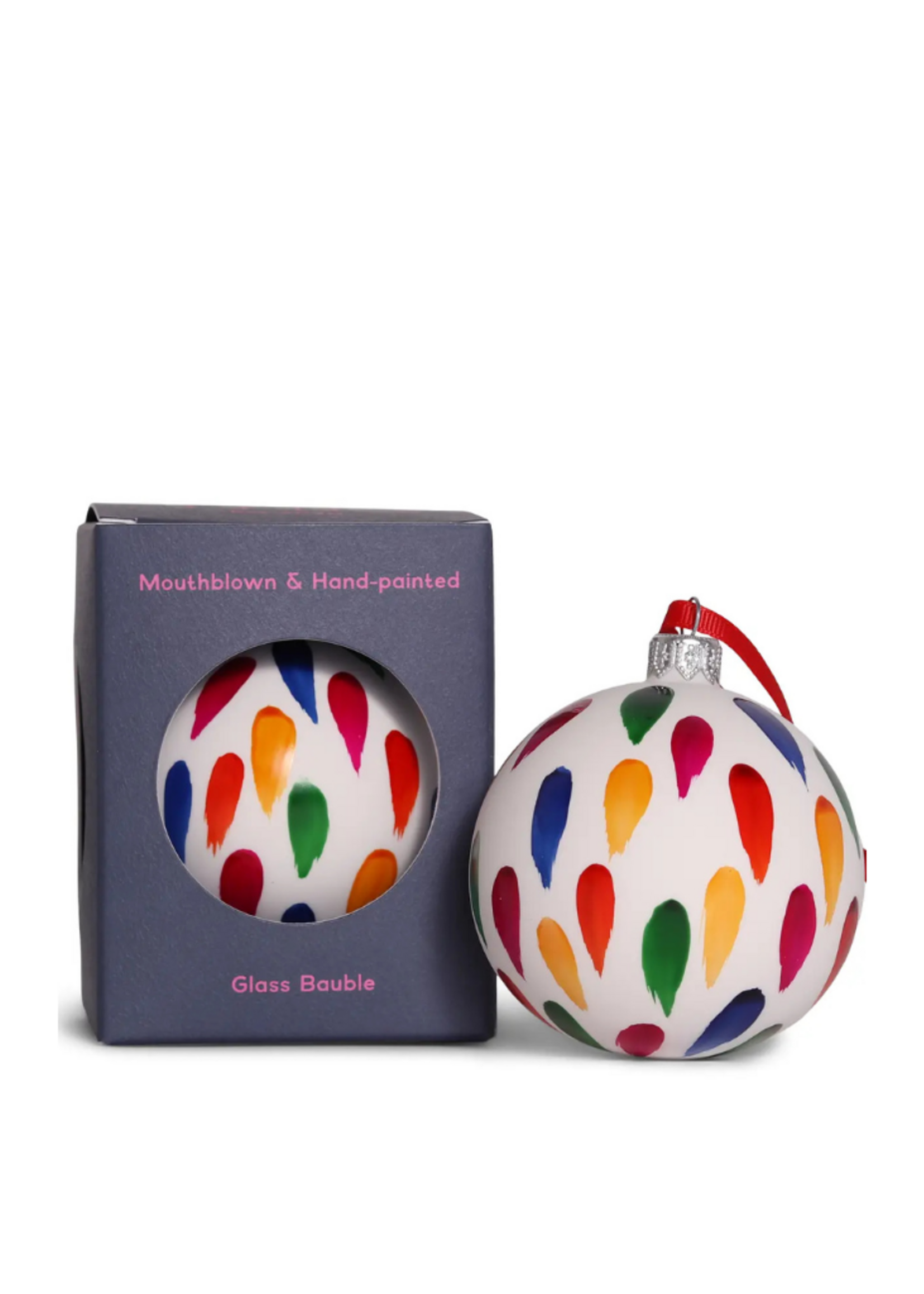 studio THIE studio THIE - Drip Glass Ornament Multi Color, 8cm