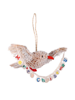 studio THIE Bristle Bird Merry Christmas  Ornament