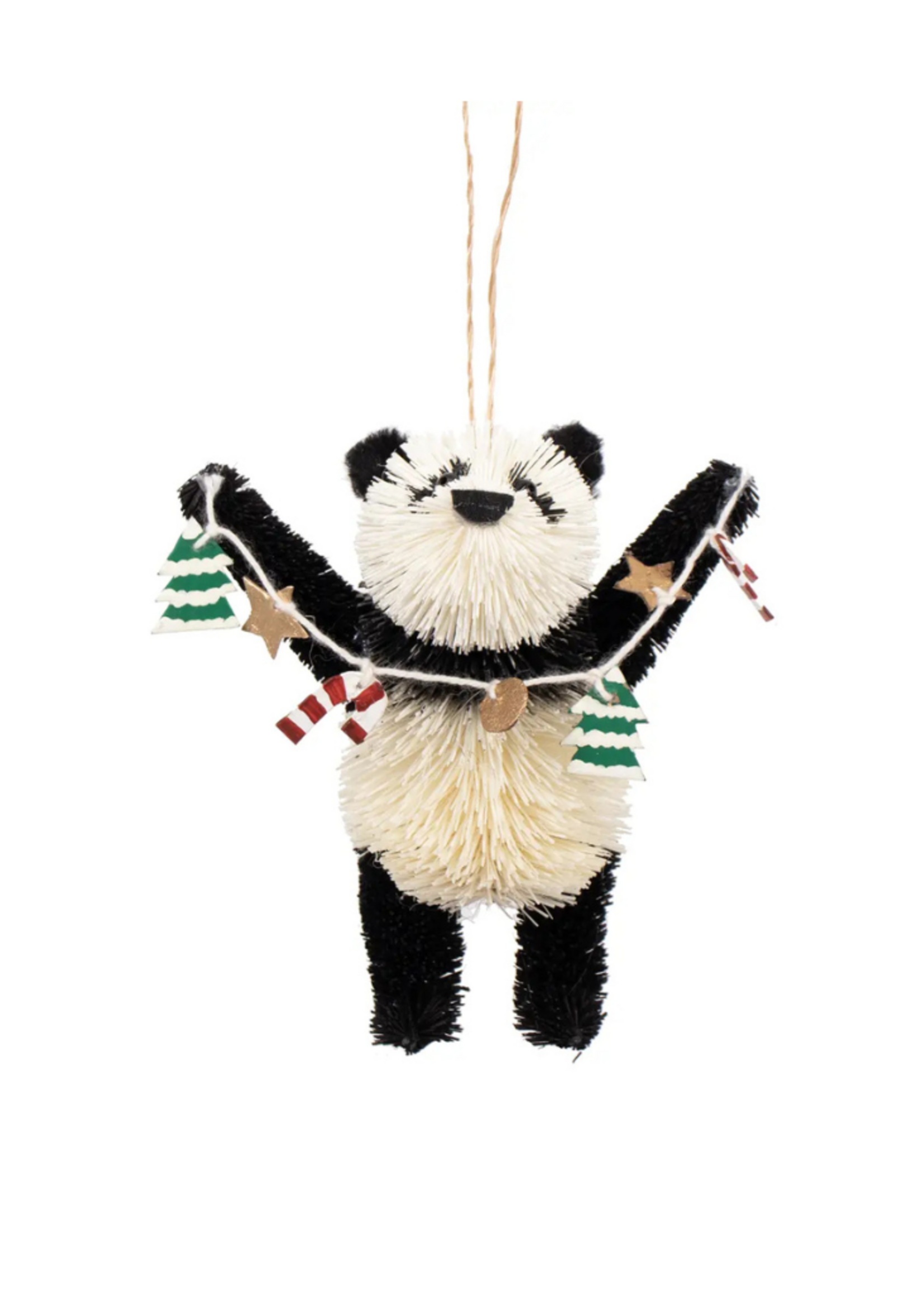 studio THIE studio THIE - Bristle Panda Christmas Ornament