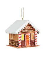 studio THIE Papier Mache Santa's Workshop Christmas Ornament 9cm