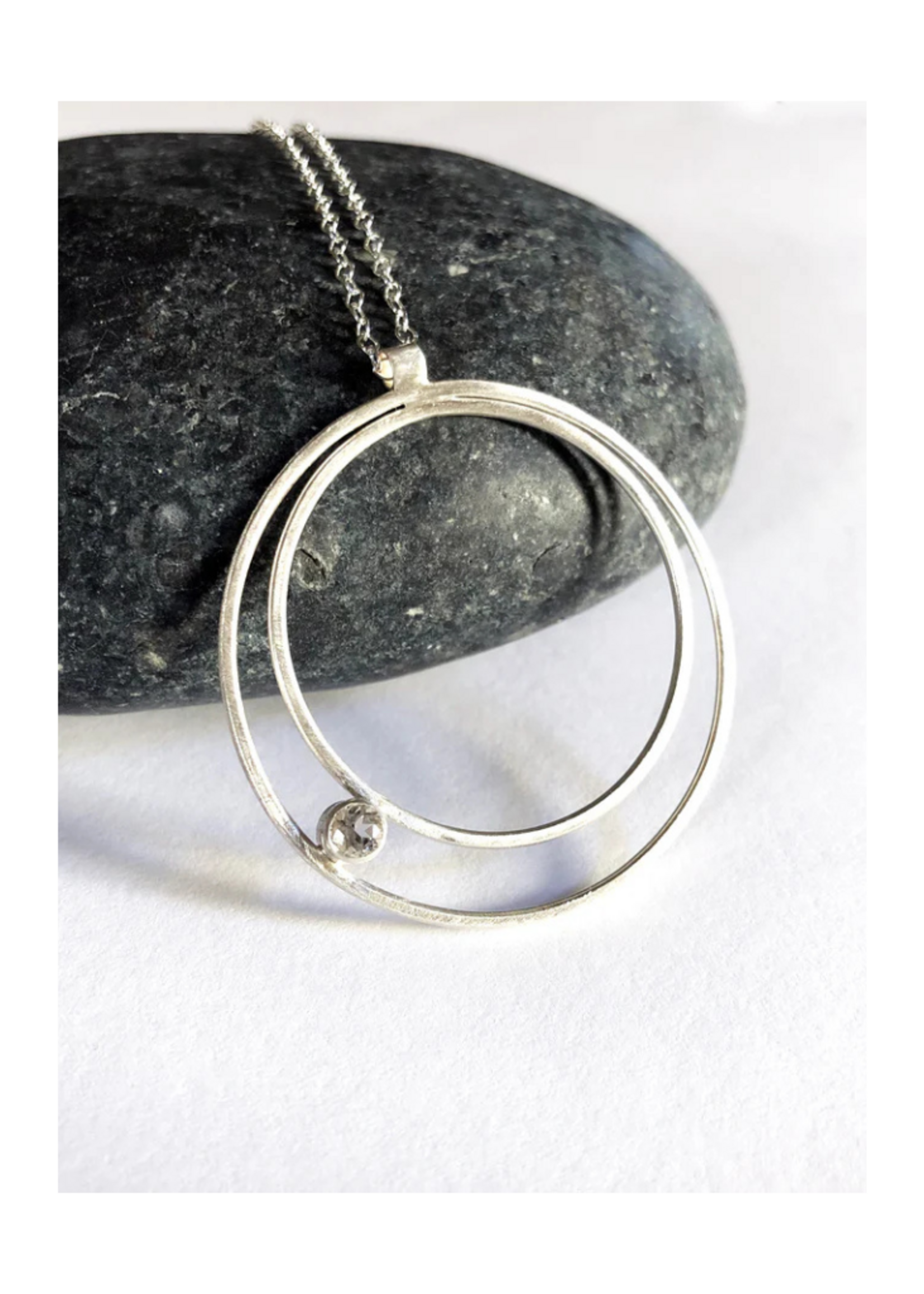 Eko Jewelry Design Eko Jewelry Design Carina Necklace - Sterling Silver + White Topaz