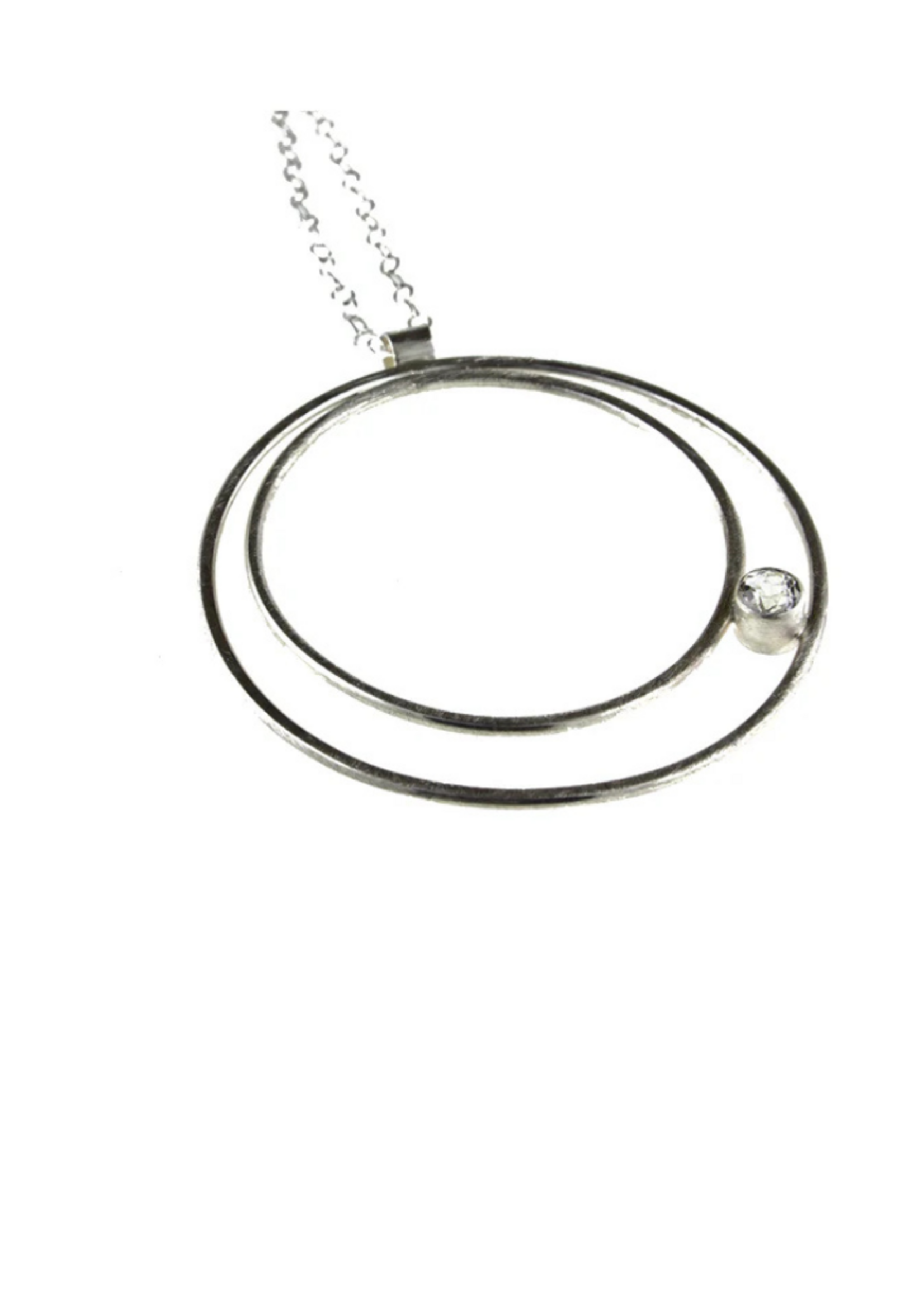 Eko Jewelry Design Eko Jewelry Design Carina Necklace - Sterling Silver + White Topaz