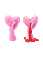 54 Celsius Heart Burn Candle l 7" Tall, Bleeding Heart, 18 Hr Burn Time