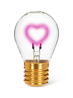 Love Collection Neon Heart Led Lightbulb-4.5"H