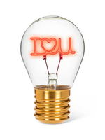 Love Collection I Heart You Neon Led Lightbulb-4.5"H
