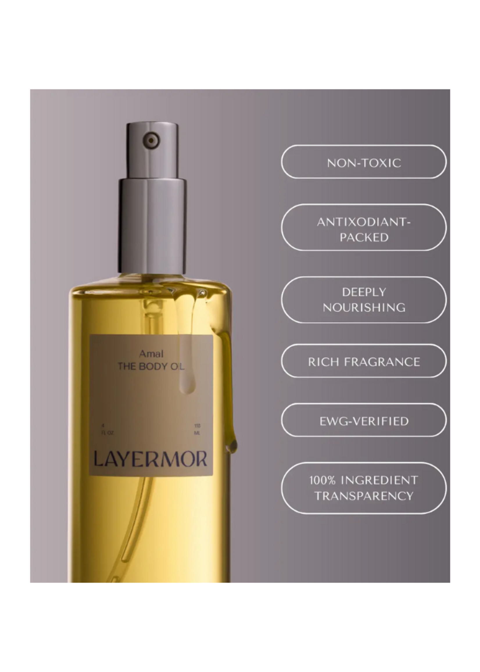 Layermor Fragrance - Amal | the Body Oil | Scented, Hydrating, Clean Ingredients
