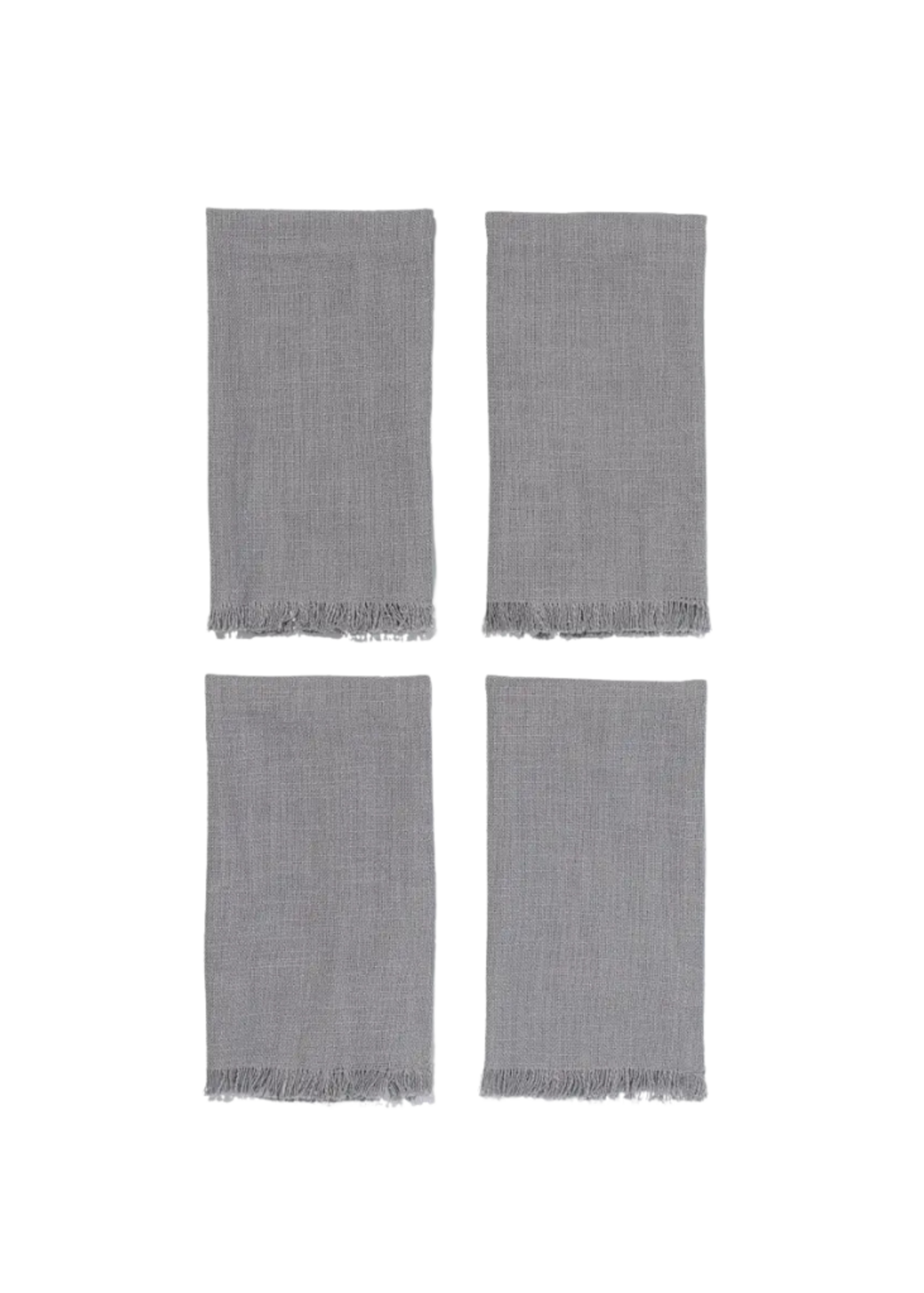 Public Goods - Organic Cotton Grey Napkins (Set of 4)