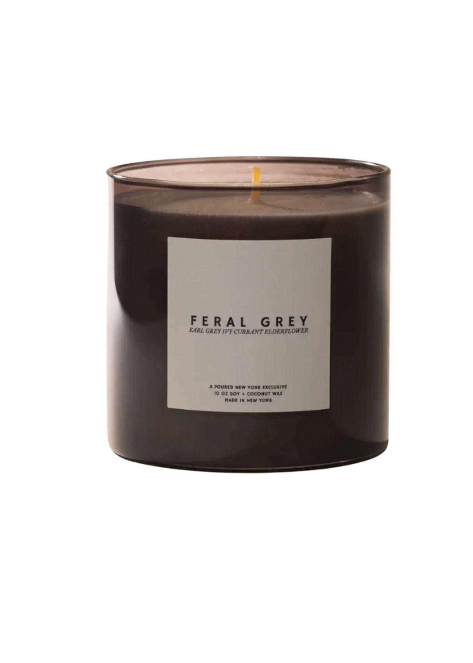 Poured New York Poured New York - Feral Grey 10 OZ Soy Wax Candle