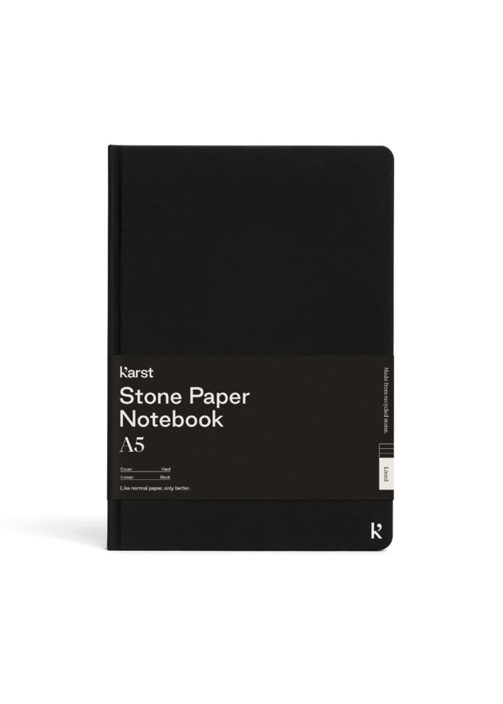 Karst Karst A5 Hardcover Notebook - Black l Lined