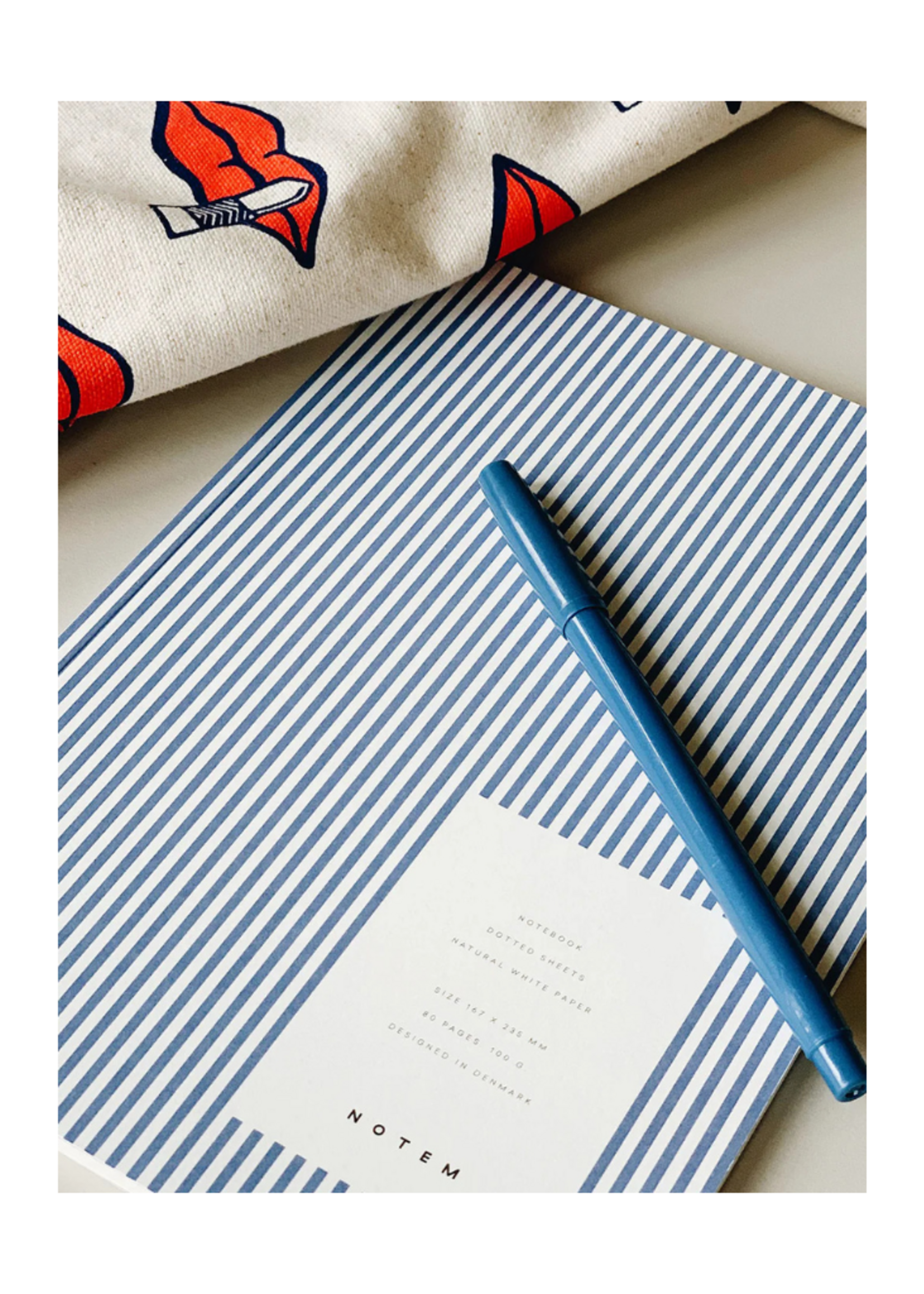 NOTEM-STUDIO - VITA Notebook l Medium l Blue Lines