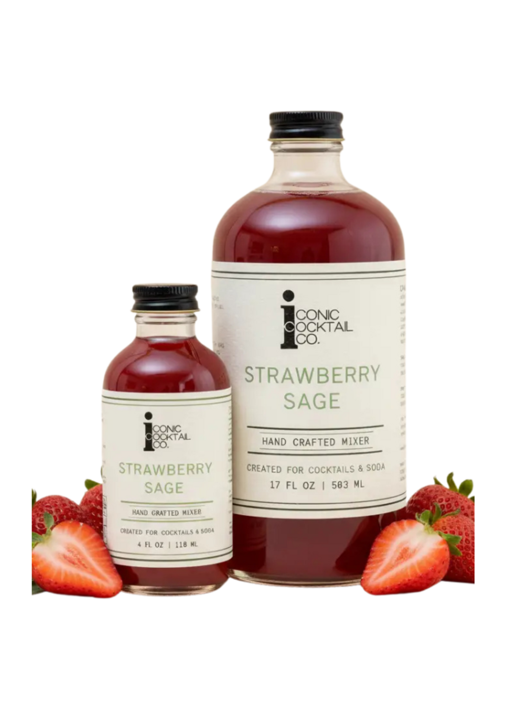 Iconic Cocktail Co. Iconic Cocktail Co. Strawberry Sage Handcrafted Cocktail Mixer 17 oz.