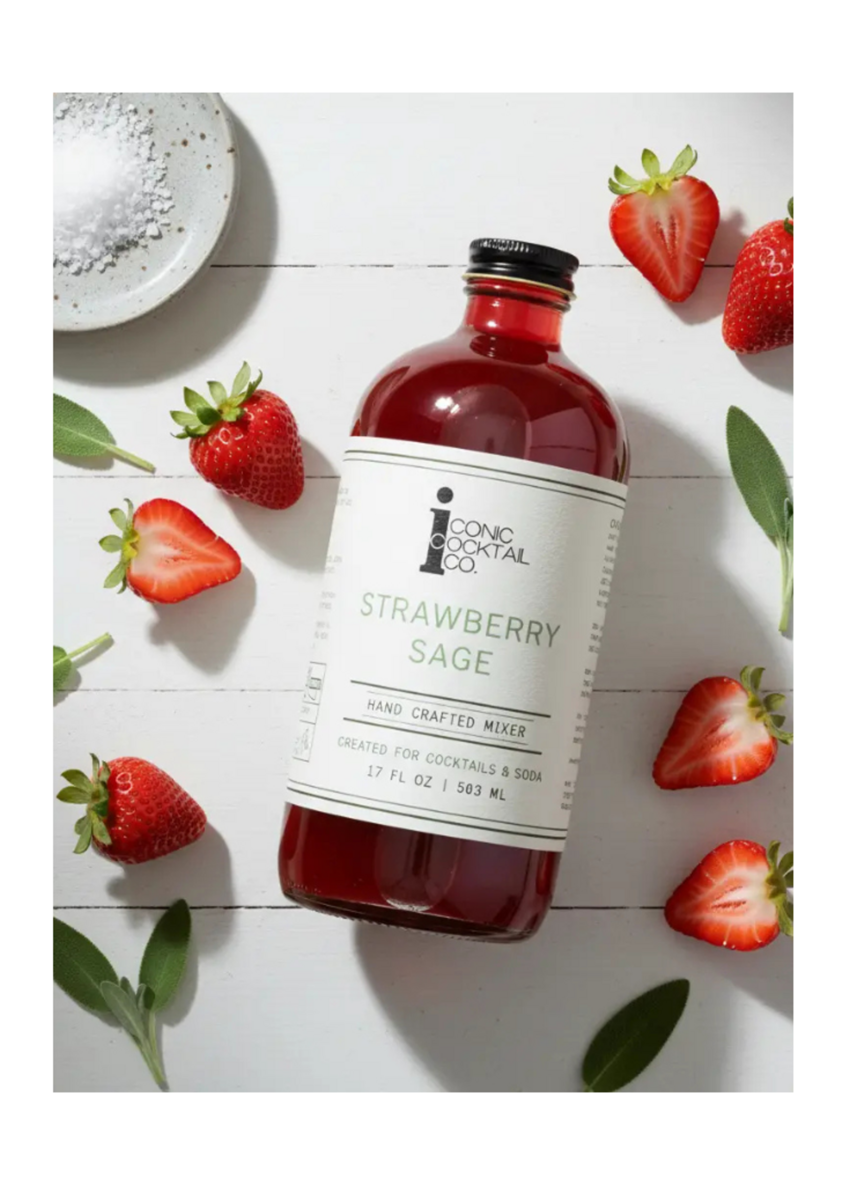 Iconic Cocktail Co. Iconic Cocktail Co. Strawberry Sage Handcrafted Cocktail Mixer 17 oz.