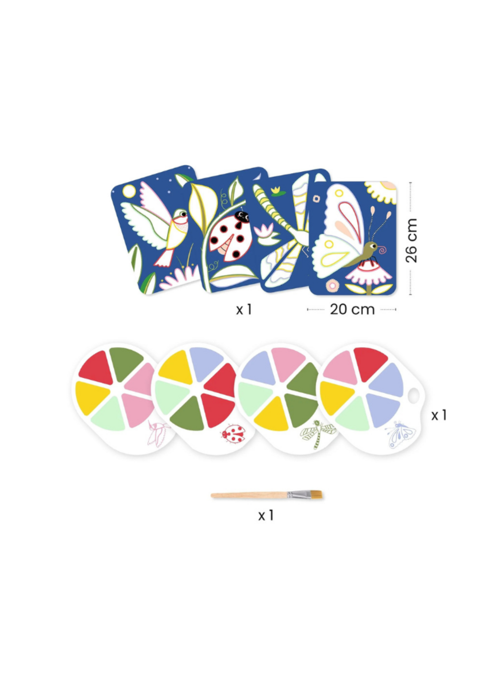 Djeco Djeco Creepy Crawlies Paint with Water Activity Set