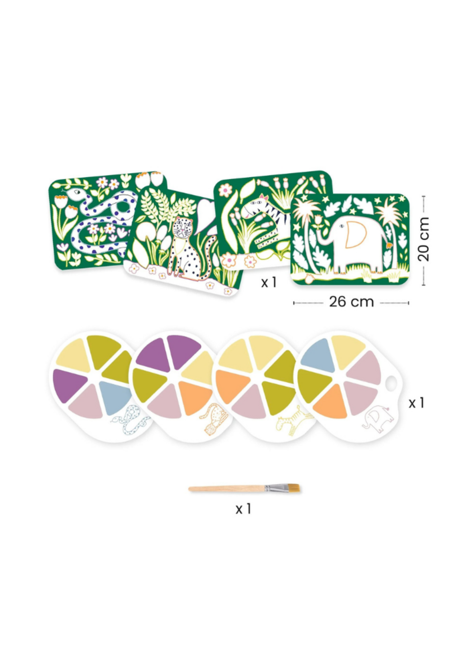 Djeco Djeco Wild Ones Paint with Water Activity Set