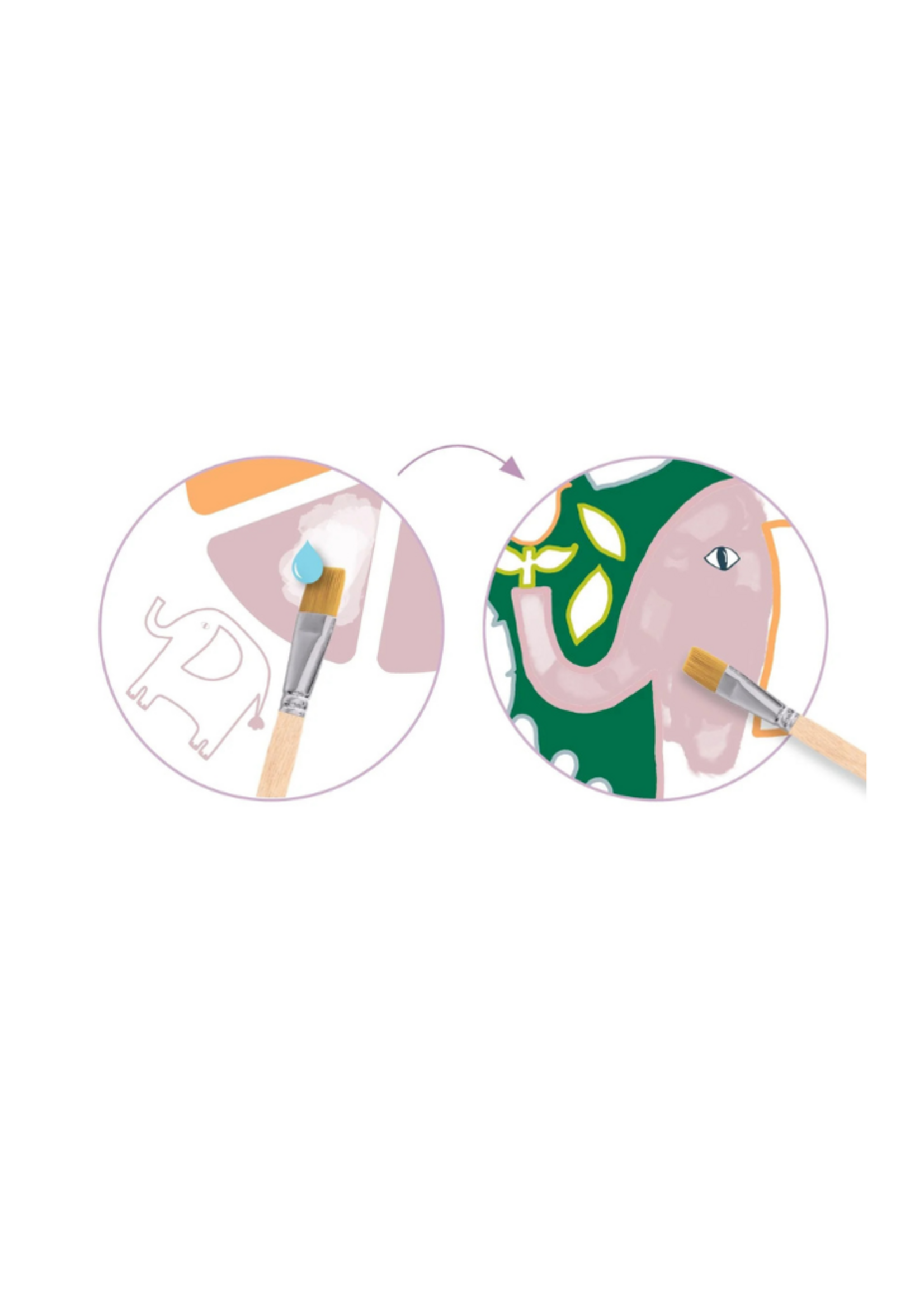 Djeco Djeco Wild Ones Paint with Water Activity Set