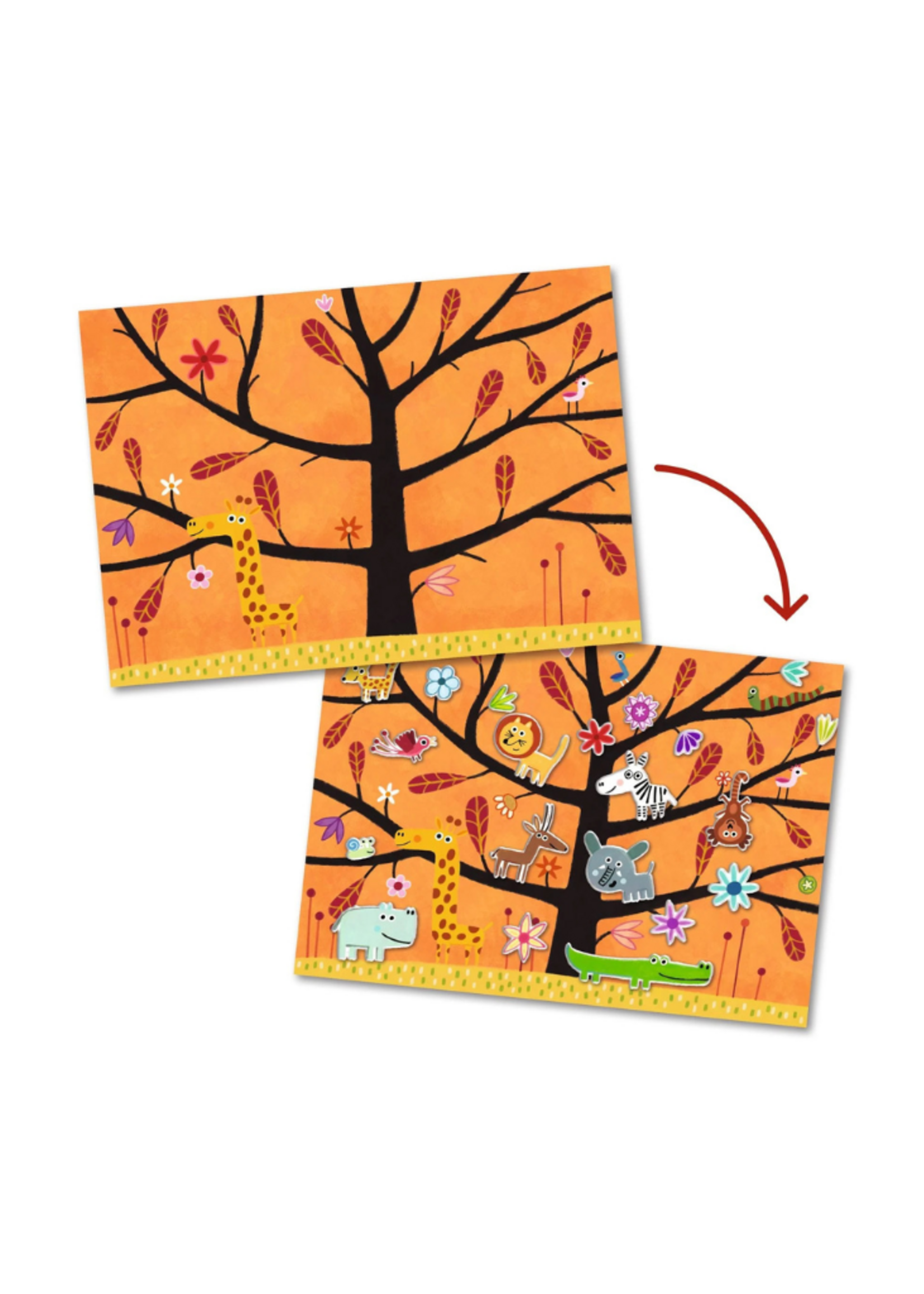 Djeco Djeco Off-Ground Tag Repositionable Stickers